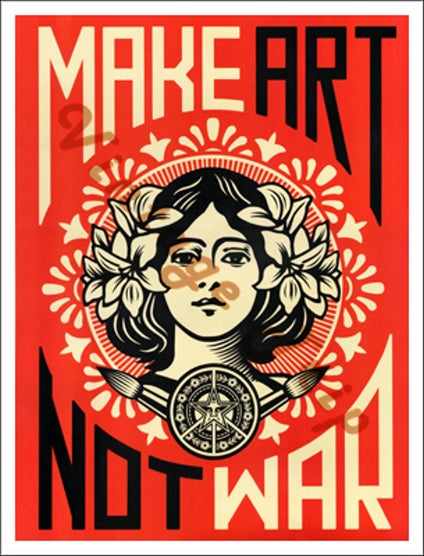 Make Art Not War Poster