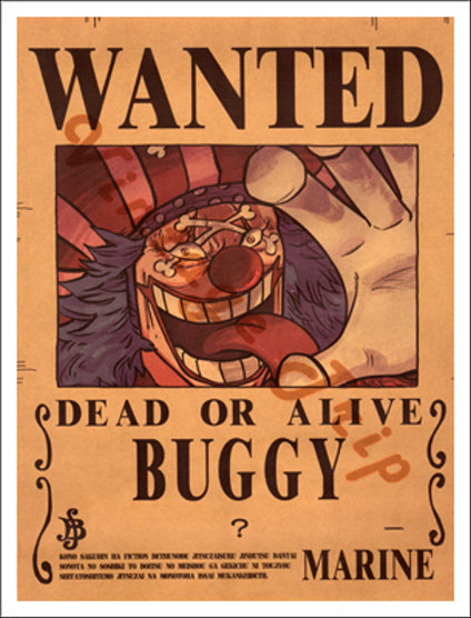 One Piece-Buggy Poster