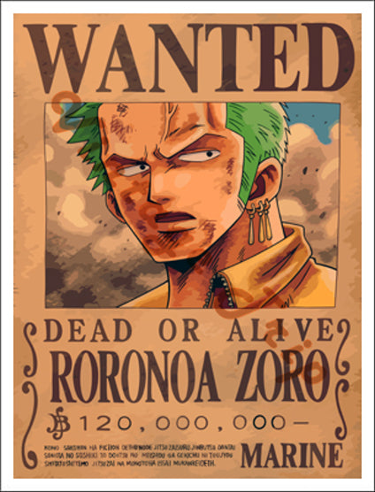 One Piece-Roronoa Zoro Poster II