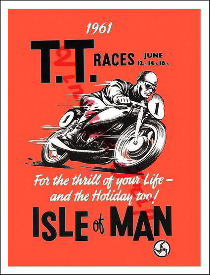 TT Races-Isle Of Man Poster