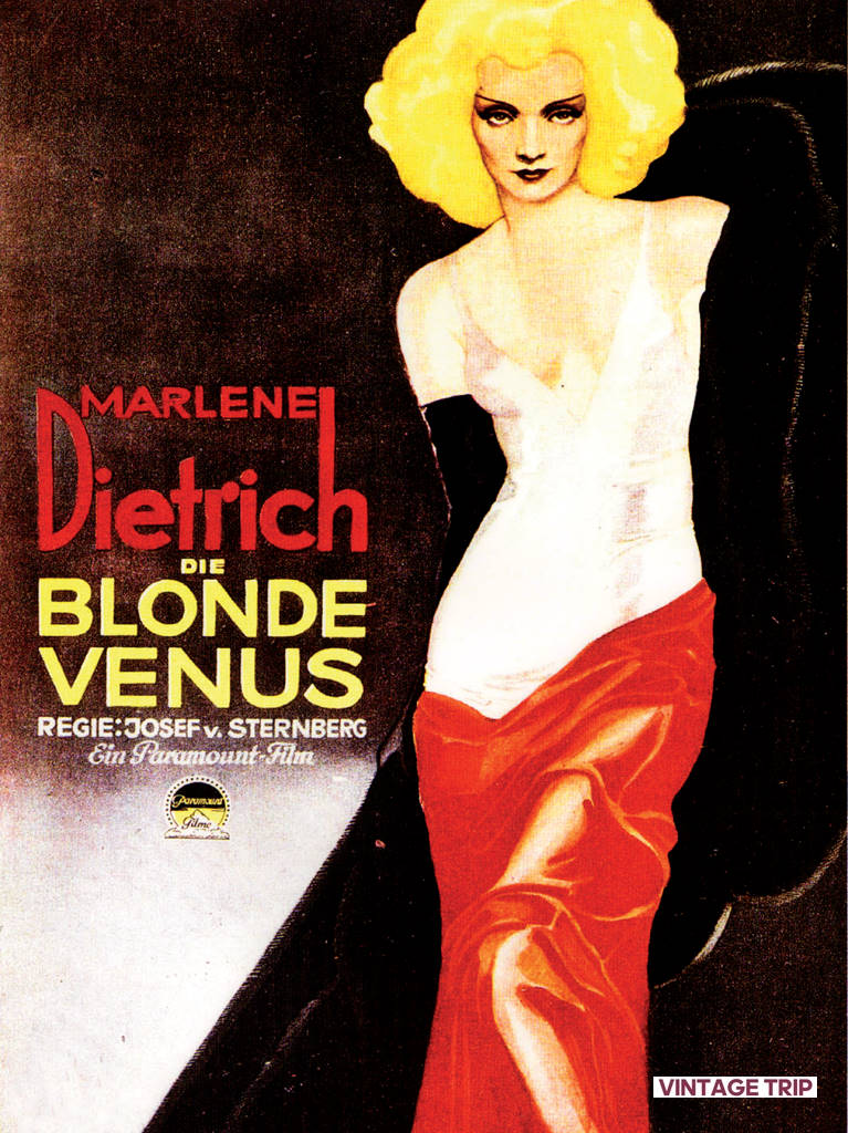 Marlene Dietrich -Die Blonde Venus Poster