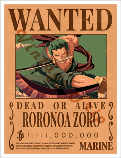 One Piece-Roronoa Zoro Poster I