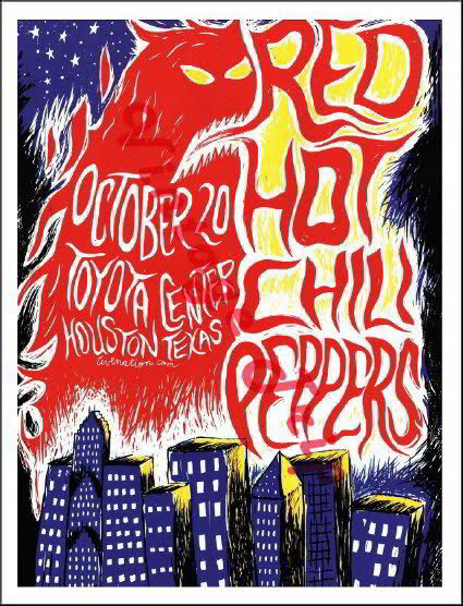 RED HOT CHILI PEPPERS POSTER