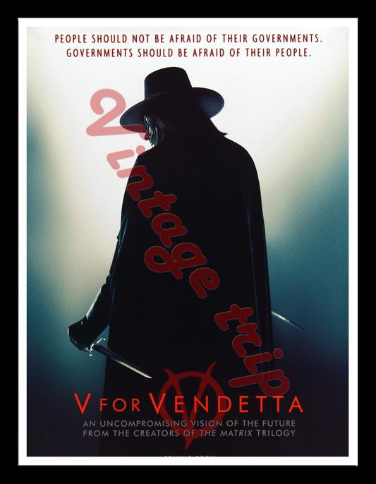 V For Vendetta Poster II