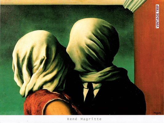 Rene Magritte-The Lovers Poster