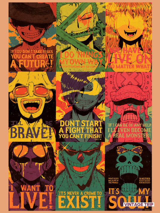 One Piece-9 Pieces Poster