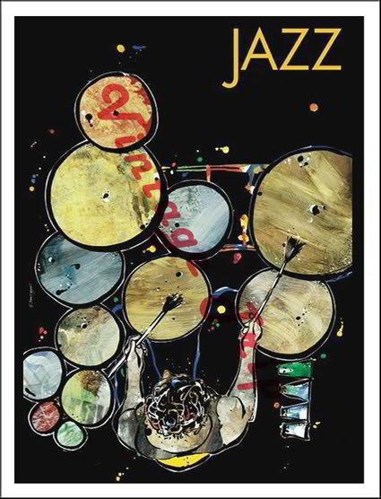 Jazz-Drums Poster