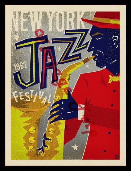 New York Jazz Festival 1962 Poster
