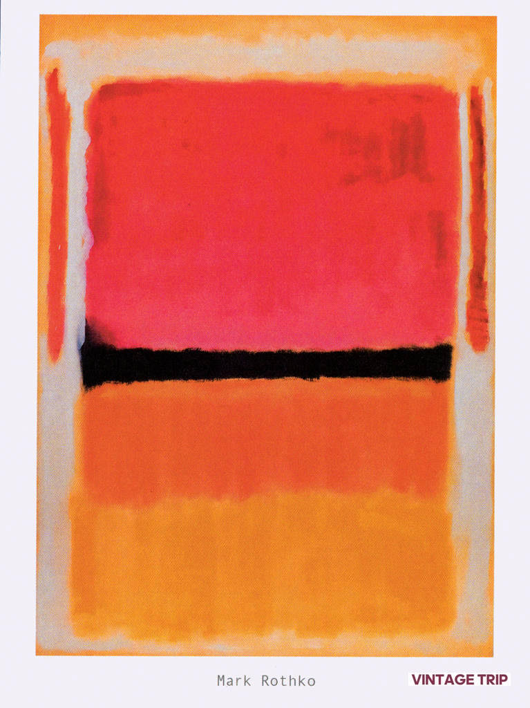 Mark Rothko-Orange and Red Poster