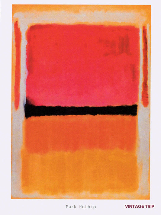 Mark Rothko-Orange and Red Poster
